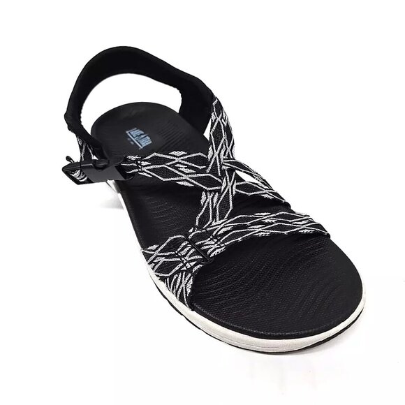 Lake & Trail Julie Sandals Black White Hiking Walking Women's Size 8 - Picture 9 of 12